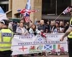 Conflitto a Glasgow: manifestanti anti-immigrazione e contro-manifestanti si scontrano in una scena tesa