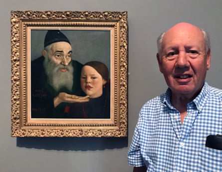 Raymond Silver with Mark Gertler’s The Rabbi and His Grandchild.