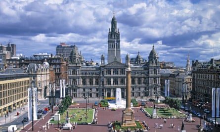 The centre of Glasgow.