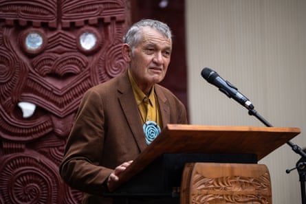 Kiingi Tuheitia Pootatau Te Wherowhero VII addresses the thousands gathered at Tūrangawaewae