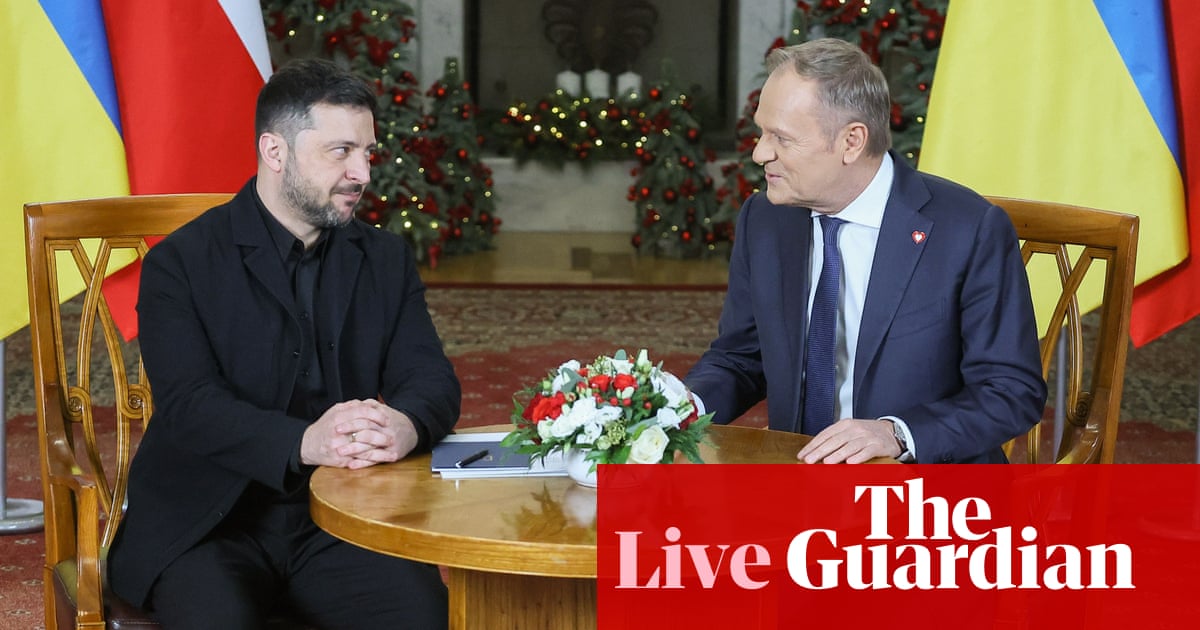Zelenskyy and Polish PM hail EU’s €90bn loan: ‘Scariest thing for Russians is when we’re together’ – as it happened