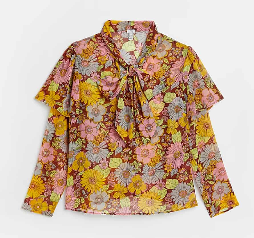 Blooming marvellous: the best printed blouses for summer | Fashion 8 PINK CHIFFON BLOUSE WITH FLORAL TIE NECK £36.00, riverisland.com
