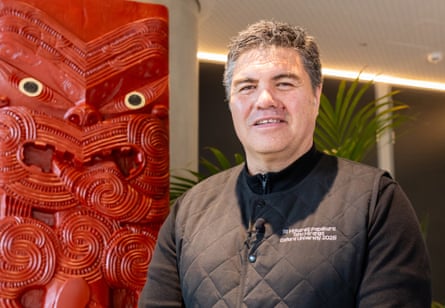 Rob and Mākereti Papakura’s pou.