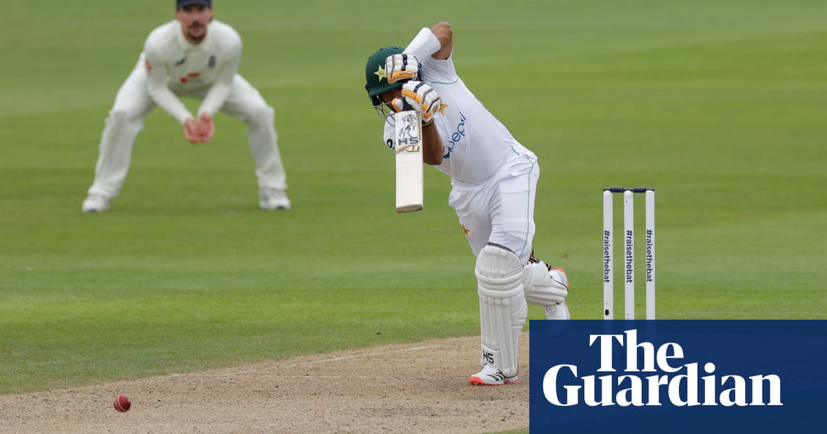 Babar Azam shines between showers as Pakistan make solid start in first Test