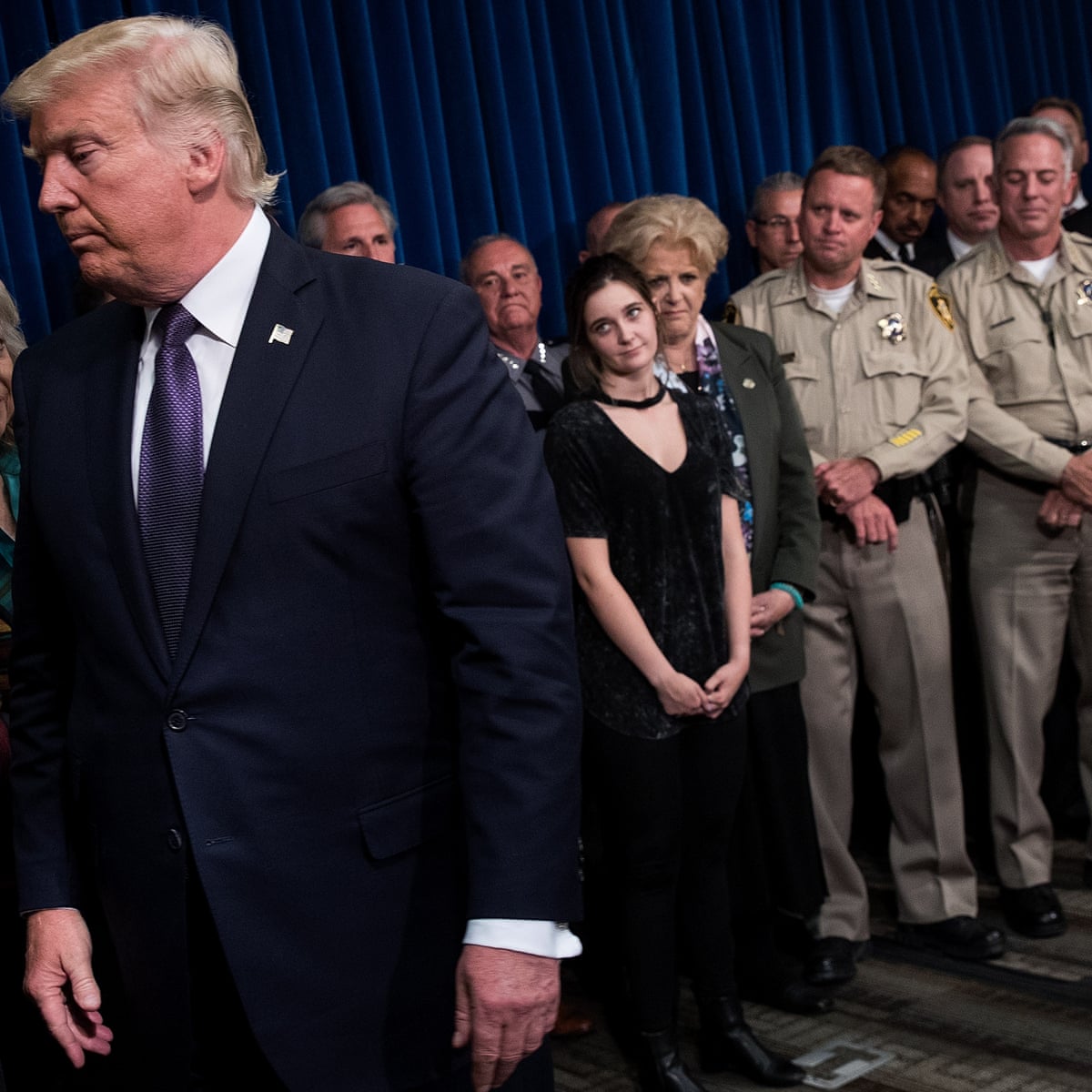Donald Trump Visits Las Vegas After Attack It S A Very Very Sad Day For Me Personally Us News The Guardian