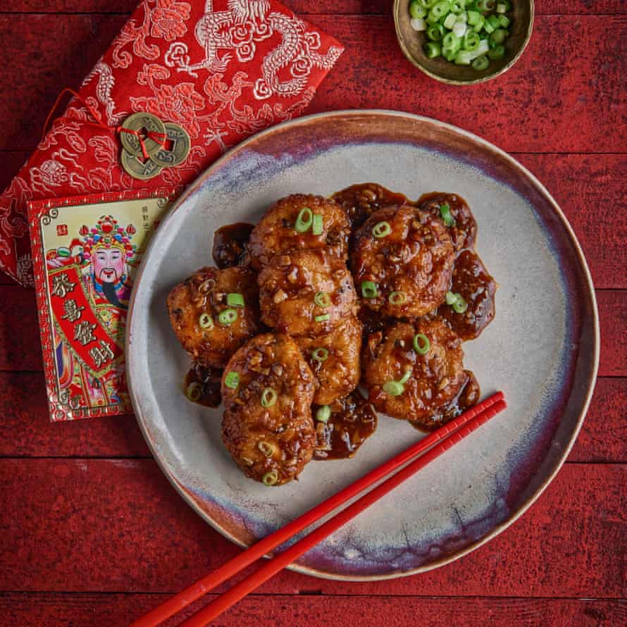 Fuchsia Dunlop’s pipa tofu in a Sichuanese sauce.