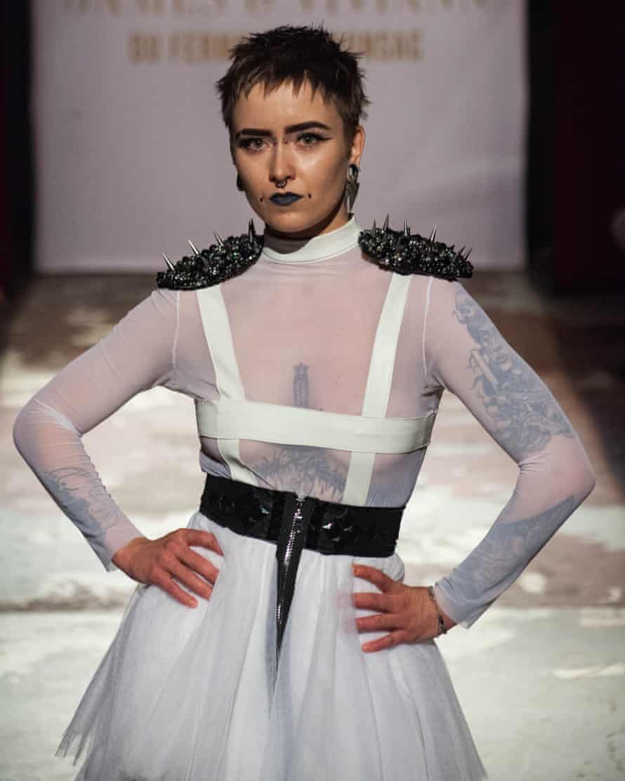 The runway on the Du Fermoir-de-Monsac show.