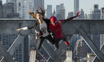 Zendaya and Tom Holland in Spider-Man: No Way Home.