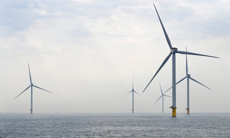 Wind turbines from Vattenfall are seen in the North Sea