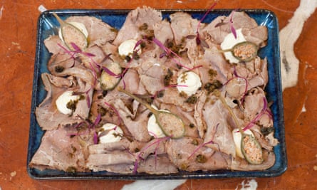 ‘Soothing and exciting’: vitello tonnato.