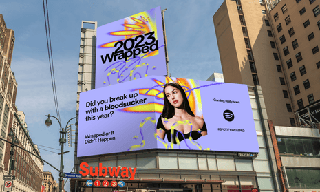 An advert for Spotify Wrapped featuring Olivia Rodrigo.