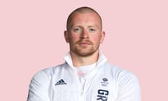 **We have. cropped the original image for use with Saturday magazine Q&amp;A JAN 1 BIRMINGHAM, ENGLAND - JUNE 16: Adam Peaty, a member of the Great Britain Olympic Swimming team, poses for a portrait during a Tokyo 2020 Team GB Kitting session at NEC Arena on June 16, 2021 in Birmingham, England. (Photo by Karl Bridgeman/Getty Images for British Olympic Association)