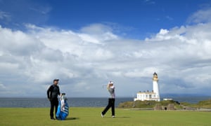 Anna Nordqvist of Sweden on the ninth hole at Turnberry during the 2015 Women’s British Open.