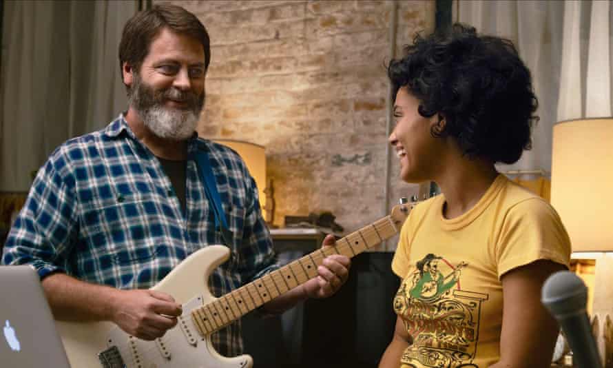 Nick Offerman and Kiersey Clemons.
