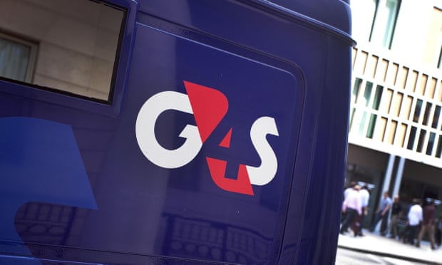 G4S logo on security van in City of London