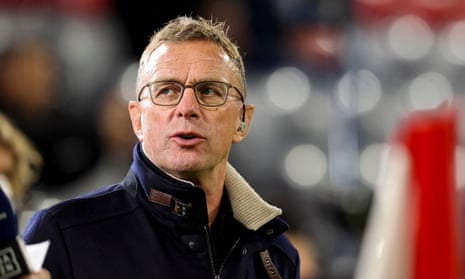 Ralf Rangnick pictured in September at Bayern Munich’s Champions League match against Dynamo Kyiv.