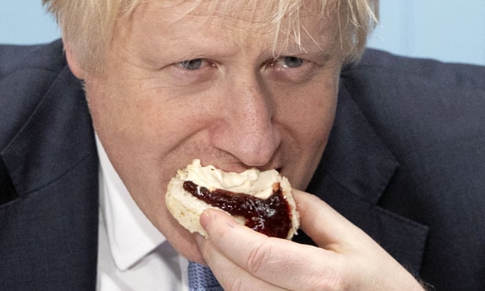 Look At Boris Johnson Eating A Scone This This Is Your Shagger God Boris Johnson The Guardian