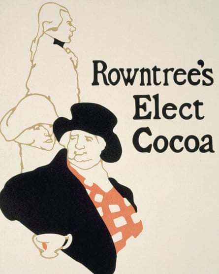 Poster with illustration of a posh-looking man in a coat and hat