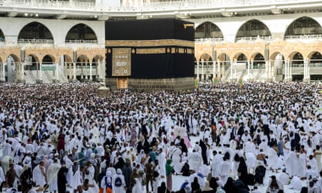 Muslims at the Grand Mosque in Saudi Arabia’s holy city of Mecca during hajj in 2019