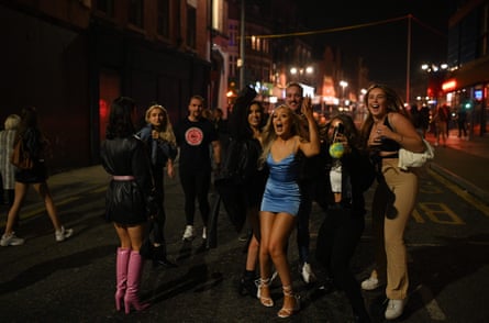 Revellers on a night out in Leeds