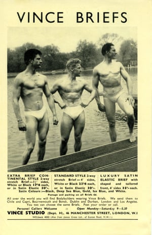 By 1951 Green was advertising posing briefs in The Daily Mirror classifieds, first made by shortening and over-dyeing Marks &amp; Spencer underwear. This advertisement was shot at the Serpentine Lido. In 1954 he opened the first men’s fashion boutique, Vince Man’s Shop, on Foubert’s Place in Soho; it was the start of the peacock revolution and Carnaby Street as a fashionable retail destination.