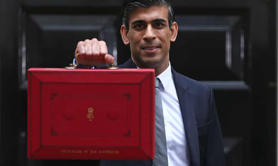 Rishi Sunak with his budget red box