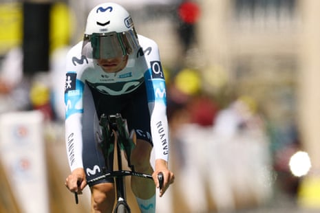 Movistar rider Ivan Romeo is the early leader of today’s ITT with a time of 37min 44sec.
