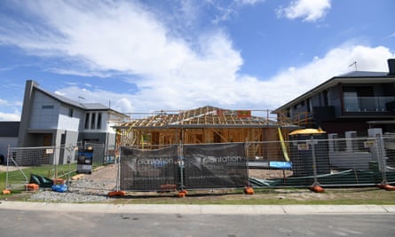 New home construction in Mango Hill, north Brisbane.