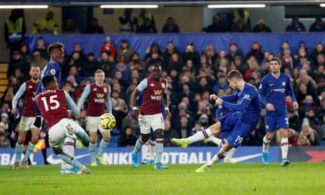 Chelsea's Mason Mount ends goal drought and Aston Villa resistance |  Premier League | The Guardian