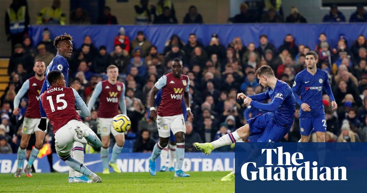 Chelsea S Mason Mount Ends Goal Drought And Aston Villa Resistance Premier League The Guardian Chelsea S Mason Mount Ends Goal Drought And Aston Villa Resistance Premier League The Guardian