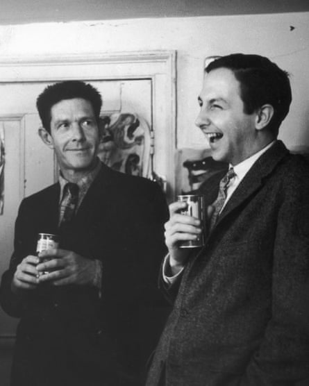 Rauschenberg with composer John Cage in New York