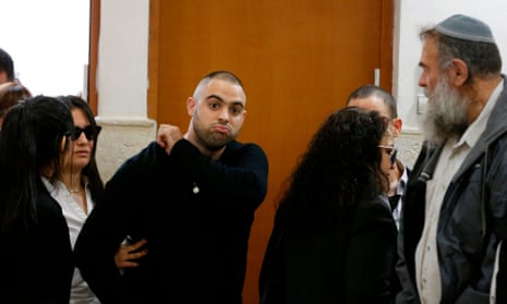Israeli police officer Ben Deri at court in Jerusalem