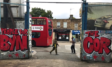 A carwash shows its support for Jeremy Corbyn