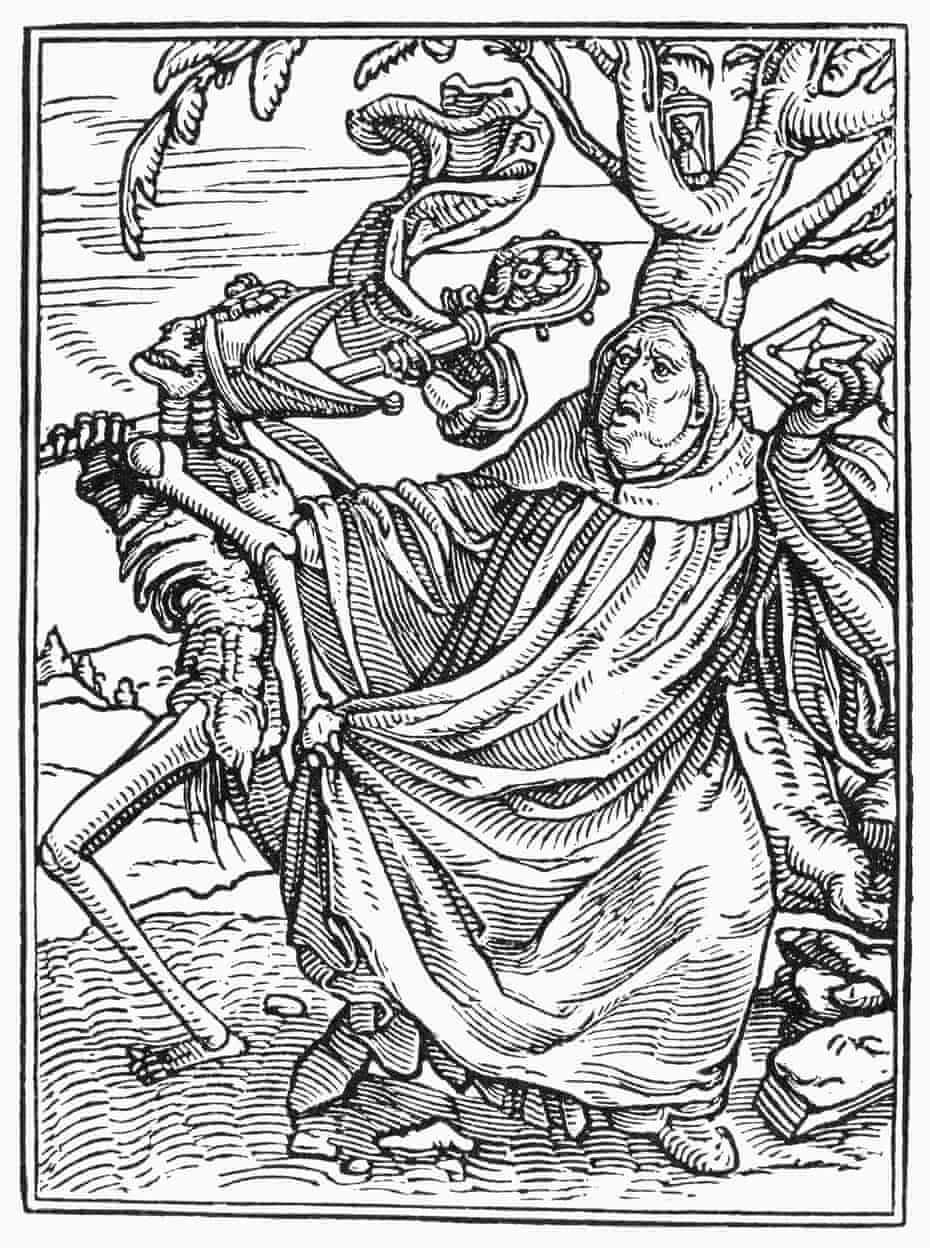 Holbein Dance Death Abbot