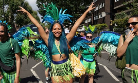 The children's day parade at the Notting Hill carnival