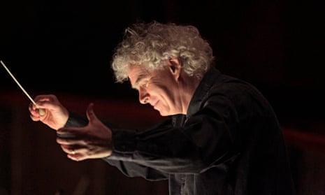 Sir Simon Rattle conducts the rehearsal of Debussy's "Pelleas et Melisande"