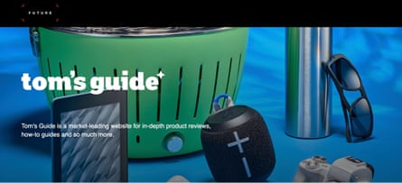 A photograph of tech products on the Tom’s Guide homepage