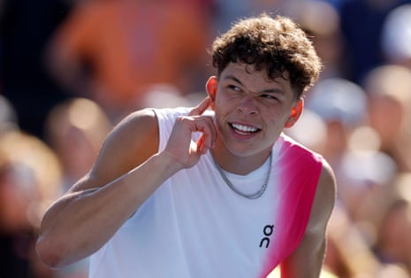Listen up, Ben Shelton is ready to play on Arthur Ashe.