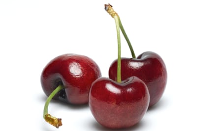 British cherries … the vast majority are picked by EU workers.