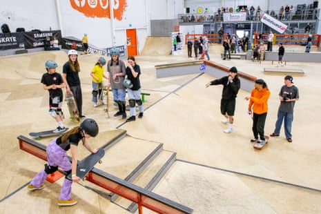 Skateboarders at Barking Skate Park