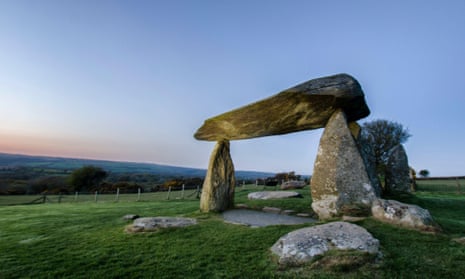 Pentre Ifan, a neolithic dolmen in the Preseli hills in Pembrokeshire. 