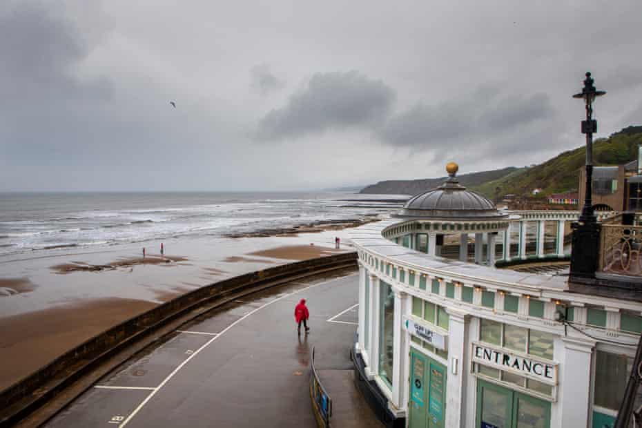 The seafront at South Bay Beach, Scarborough, on Saturday.