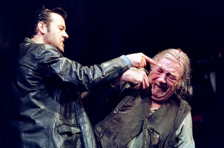 Beauty and pain … Graves with Michael Gambon in Pinter’s The Caretaker in 2000.