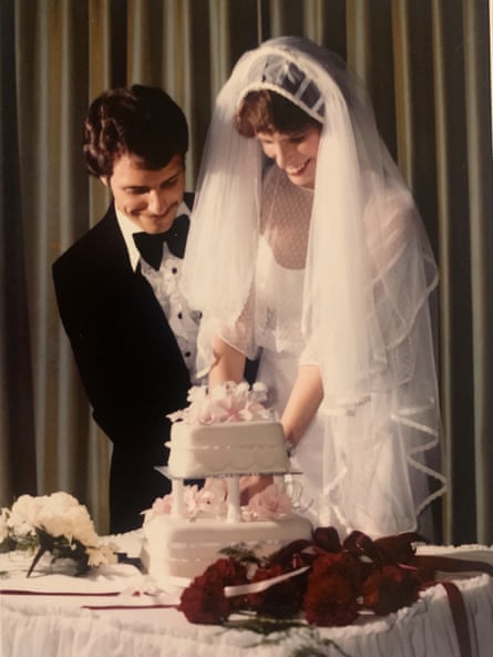 John and Angela Liveris on their wedding day.