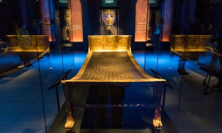 Tutankhamun’s camp bed.