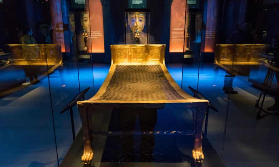 Tutankhamun’s camp bed.