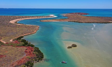 An archaeological research area in the Dampier Archipelago