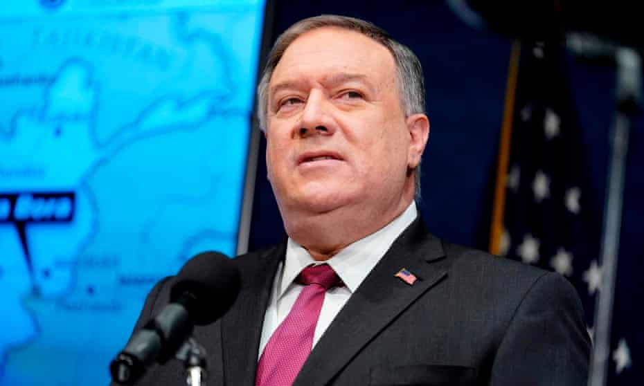 Mike Pompeo in Washington DC on 12 January.