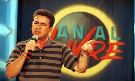 Wallace Souza, seen here hosting Canal Livre.