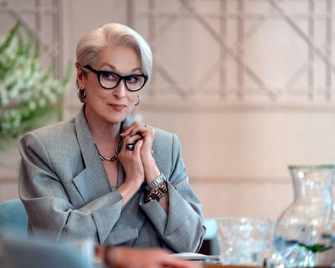 Scene from The Devil Wears Prada 2 showing character in contemplative pose